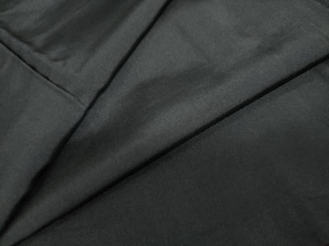 平和屋着物●男性　黒紋付　正絹　逸品　DABF1595ud