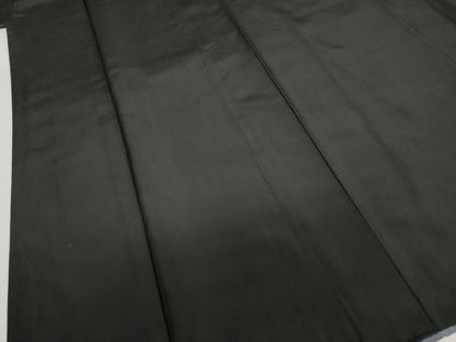 平和屋着物●男性　黒紋付　正絹　逸品　DABF1596ud