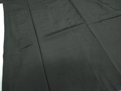 平和屋着物●男性　黒紋付　正絹　逸品　DABF1600ud