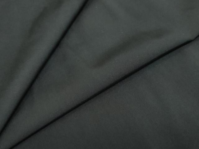 平和屋着物●男性　黒紋付　正絹　逸品　DABF1600ud