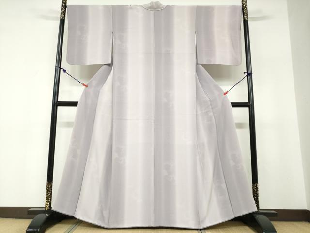 平和屋着物●上質な小紋　舞葉文　正絹　逸品　DABF1611ud
