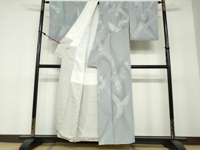 平和屋着物●上質な小紋　作家物　抽象文様　正絹　逸品　DABF1613ud