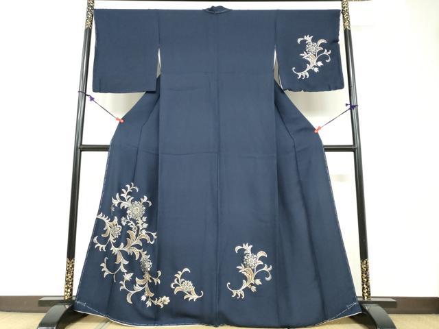 平和屋着物●訪問着　洋花文　金銀彩　正絹　逸品　未使用　DABF1615ud