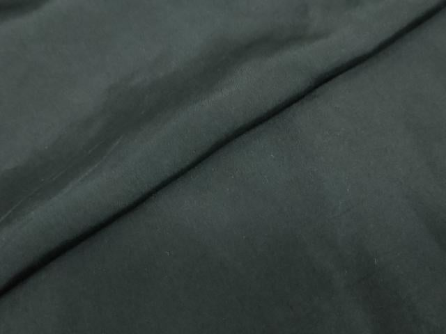 平和屋着物●男性　黒紋付　正絹　逸品　DABF1621ud