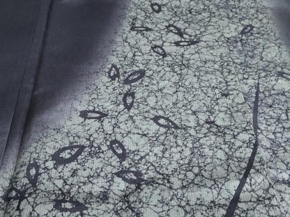 平和屋着物●本場染大島紬　訪問着　背抜き仕立て　舞桜文　やまと誂製　正絹　逸品　DABF1622ud