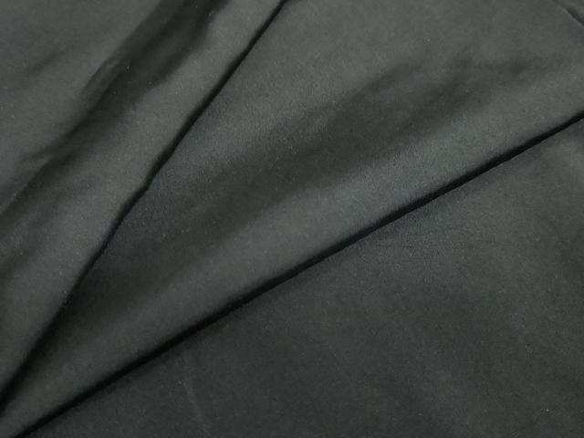 平和屋着物●男性　黒紋付　正絹　逸品　DABF1626ud