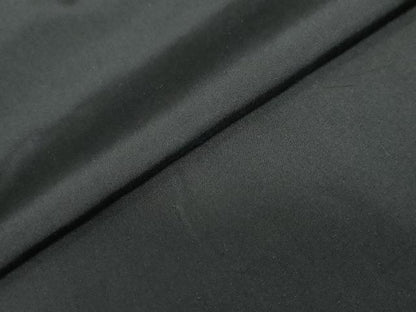 平和屋着物●男性　黒紋付　正絹　逸品　DABF1626ud