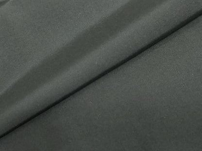 平和屋着物●男性　黒紋付　羽織セット　羽裏：花鳥絵皿文　正絹　逸品　DABF1714ud