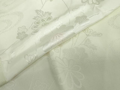 平和屋着物●長襦袢　袷　草花地紋　暈し染め　正絹　逸品　DABF1715ud