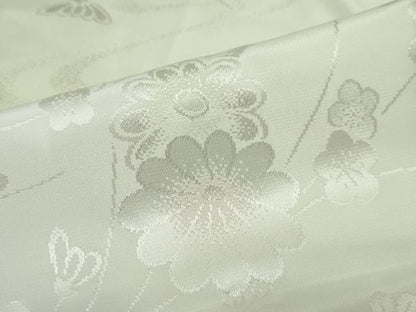 平和屋着物●長襦袢　袷　草花地紋　暈し染め　正絹　逸品　DABF1715ud