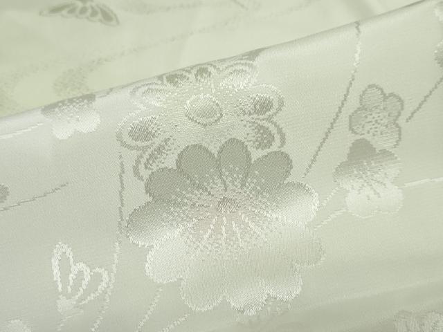 平和屋着物●長襦袢　袷　草花地紋　暈し染め　正絹　逸品　DABF1715ud