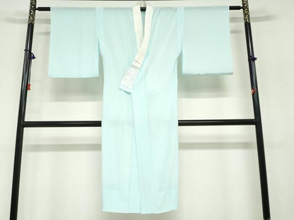 平和屋着物●洗える最高級着物　＜英＞はなぶさ謹製　長襦袢　無双仕立て　水色　洗える着物　DABF1716ud
