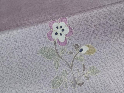 平和屋着物●本場染大島紬　訪問着　作家物　草花文　暈し染め　正絹　逸品　DABF1720ud