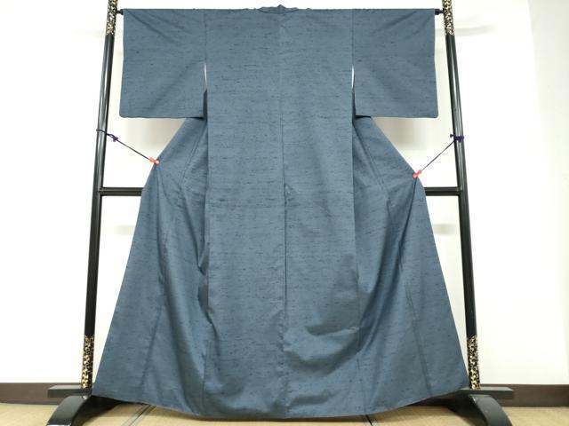 平和屋着物●上質な紬　百入茶色　まるやま扱い　正絹　逸品　DABF1723ud