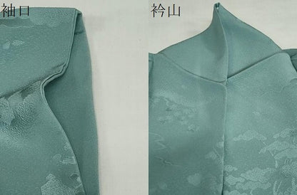 平和屋着物●無地絵羽訪問着　京洛全通図　千草色　さが美扱い　正絹　逸品　DABF1732ud