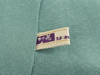 平和屋着物●無地絵羽訪問着　京洛全通図　千草色　さが美扱い　正絹　逸品　DABF1732ud
