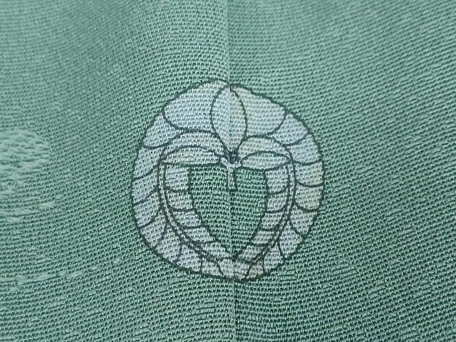 平和屋着物●無地絵羽訪問着　京洛全通図　千草色　さが美扱い　正絹　逸品　DABF1732ud
