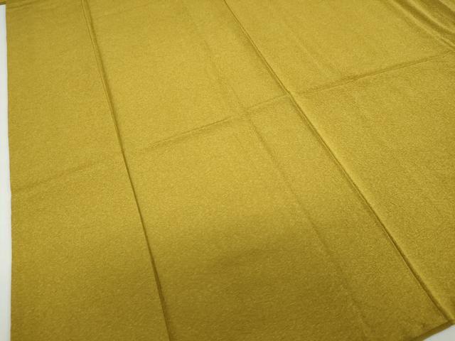 平和屋着物●上質な色無地　作家物　芥子色　正絹　逸品　DABF1733ud