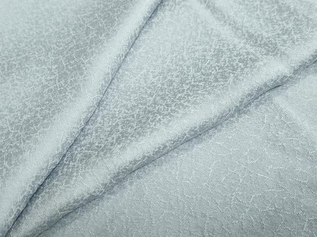 平和屋着物●上質な色無地　霞地紋　水色　ロング丈　正絹　逸品　DABF1735ud