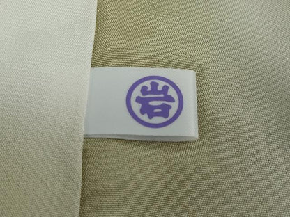 平和屋着物●上質な小紋　市松文様　正絹　逸品　DABF1740ud