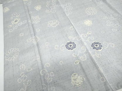 平和屋着物●上質な紬　絞り　辻が花　正絹　逸品　DABF1742ud