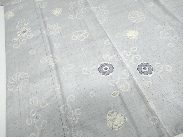 平和屋着物●上質な紬　絞り　辻が花　正絹　逸品　DABF1742ud