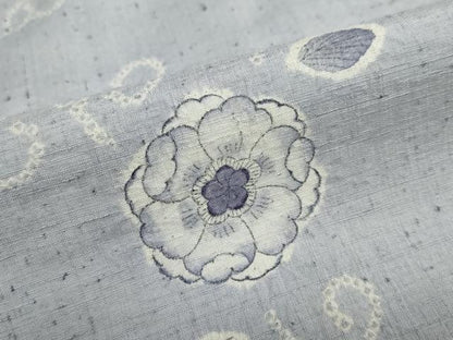 平和屋着物●上質な紬　絞り　辻が花　正絹　逸品　DABF1742ud