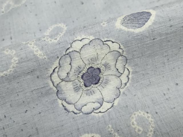 平和屋着物●上質な紬　絞り　辻が花　正絹　逸品　DABF1742ud