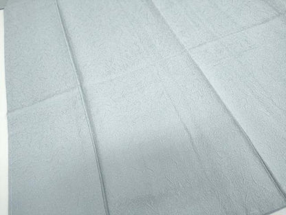 平和屋着物●上質な色無地　霞地紋　湊鼠色　正絹　逸品　未使用　DABF1743ud