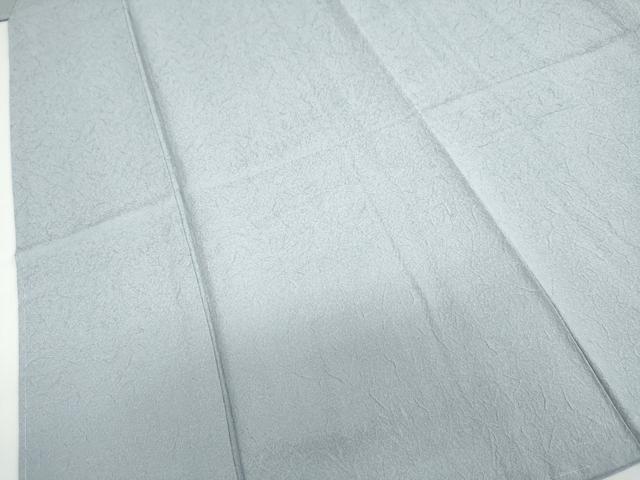 平和屋着物●上質な色無地　霞地紋　湊鼠色　正絹　逸品　未使用　DABF1743ud