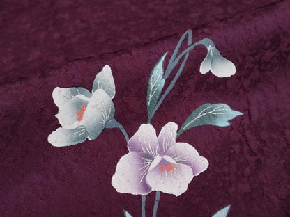 平和屋着物●豪華振袖・長襦袢（無双仕立て）セット　草花文　金彩　やまと誂製　正絹　逸品　DABF1748ud