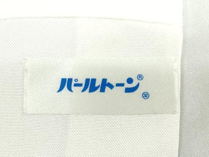 平和屋着物●上質なお召　舞葉文　正絹　逸品　DABF1753ud