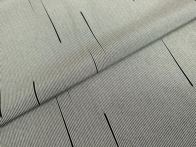 平和屋着物●江戸小紋　作家物　変わり縞　正絹　逸品　DABF1755ud