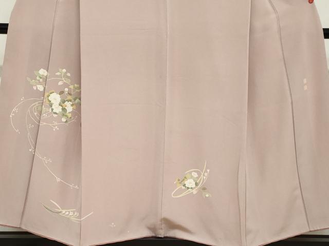 平和屋着物●京加賀友禅　松本健一　訪問着　草花丸文　正絹　逸品　DABF1757ud
