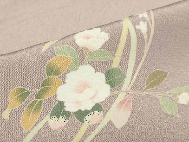 平和屋着物●京加賀友禅　松本健一　訪問着　草花丸文　正絹　逸品　DABF1757ud