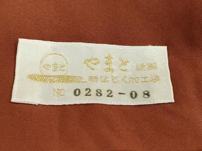 平和屋着物●国指定重要無形文化財　本場久米島紬　手織　やまと金ラベル　正絹　逸品　DABF1762ud
