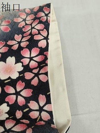 平和屋着物●豪華振袖　駒刺繍　枝垂れ桜文　金彩　銀通し地　正絹　逸品　DABF1764ud