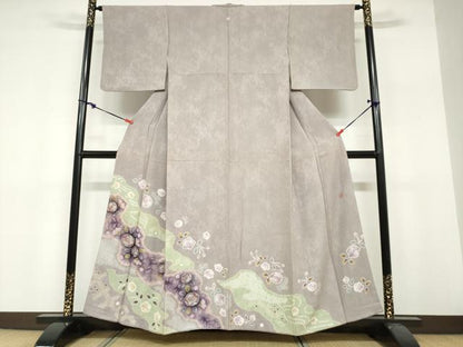 平和屋着物●染織工芸むつろ　辻が花　手描き　絞り　色留袖　辻が花　正絹　逸品　DABF1765ud
