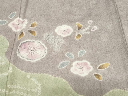 平和屋着物●染織工芸むつろ　辻が花　手描き　絞り　色留袖　辻が花　正絹　逸品　DABF1765ud