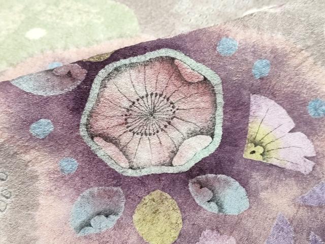 平和屋着物●染織工芸むつろ　辻が花　手描き　絞り　色留袖　辻が花　正絹　逸品　DABF1765ud