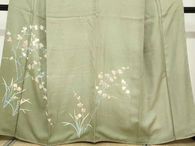 平和屋着物●訪問着　友禅　花鳥文　正絹　逸品　未使用　DABF1770ud