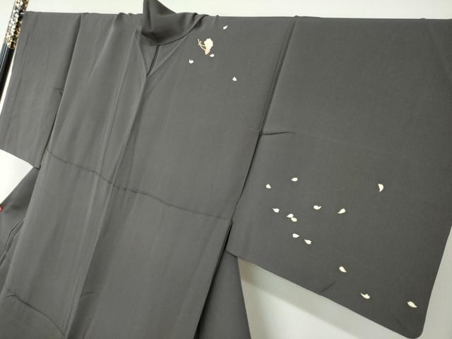 平和屋着物●訪問着　枝桜文　暈し染め　正絹　逸品　DABF1772ud