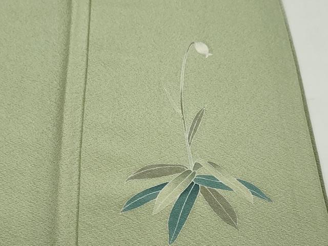 平和屋着物●十日町　加賀草木友禅の第一人者　田村哲彦　訪問着　草花文　暈し染め　正絹　逸品　DABF1773ud
