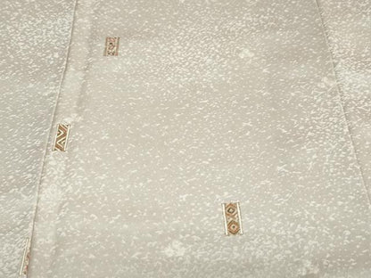 平和屋着物●訪問着　短冊幾何学文様　金彩　正絹　逸品　DABF1778ud