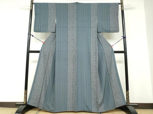 平和屋着物●上質な小紋　舞花文　正絹　逸品　DABF1787ud