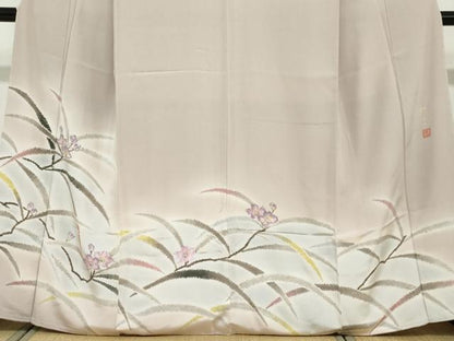平和屋着物●染織界の匠　村松祥三　訪問着　枝花文　やまと誂製　正絹　逸品　未使用　DABF1797ud