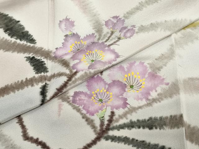 平和屋着物●染織界の匠　村松祥三　訪問着　枝花文　やまと誂製　正絹　逸品　未使用　DABF1797ud