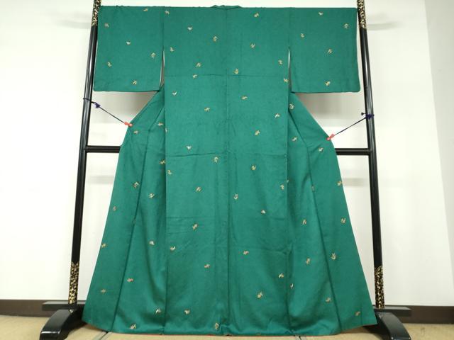 平和屋着物○上質な小紋 南天文 金彩 正絹 逸品 未使用 DAAV3109du 逸品