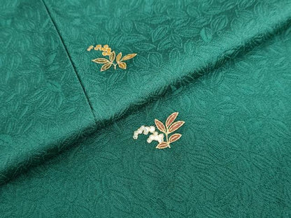 平和屋着物●上質な小紋　南天文　金彩　正絹　逸品　DABF1805ud