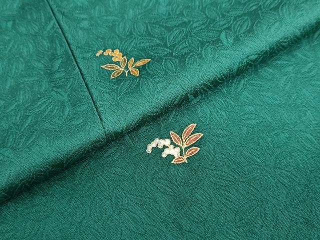 平和屋着物●上質な小紋　南天文　金彩　正絹　逸品　DABF1805ud